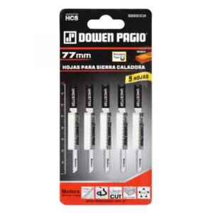 Hoja de Sierra p/madera – 7 Dientes – Blister c/5 Hojas – Dowen Pagio