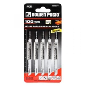 Hoja de Sierra p/madera – 10 Dientes – Blister c/5 Hojas – Dowen Pagio