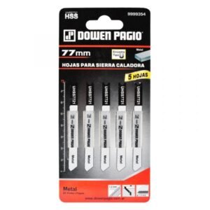 Hoja de Sierra p/metal – 7 Dientes – Blister c/5 Hojas – Dowen Pagio