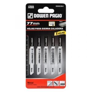 Hoja de Sierra P/Metal – 7 Dientes – Blister c/5 Hojas- Dowen Pagio